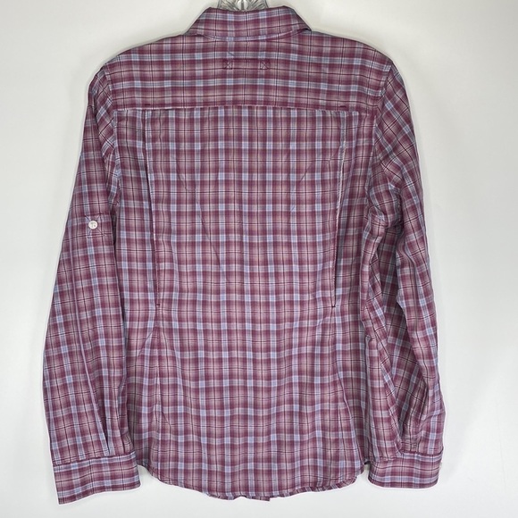 Duluth Trading Armachillo Cooling Plaid Blue Red Button Up Shirt XS - Picture 2 of 4